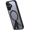 Hurtel Hybrid Armor X dėklas skirtas Apple iPhone 17 with MagSafe-compatible stand – juodos spalvos
