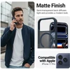 Dėklas iPhone 17 Pro Crong Hybrid Matte Magnetic, tamsiai mėlynas