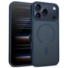 Dėklas iPhone 17 Pro Crong Hybrid Matte Magnetic, tamsiai mėlynas