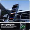 Dėklas iPhone 17 Pro Crong Hybrid Matte Magnetic, tamsiai mėlynas