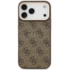 Guess PU Leather 4G Gold Frame MagSafe dėklas skirtas Apple iPhone 17 Pro Max rudos spalvos