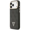 Dėklas Guess 4G PU Triangle Logo & Stand Camera Magsafe Apple iPhone 17 Pro Max juodos spalvos