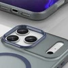 Hurtel Dėklas Magnetic Abrasive skirtas Apple iPhone 17 Pro Max suderinamas su MagSafe – mėlynos spalvos