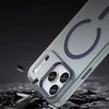 Hurtel Dėklas Magnetic Abrasive skirtas Apple iPhone 17 Pro Max suderinamas su MagSafe – mėlynos spalvos