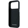 Mercedes PU Leather Semi Wrap MagSafe dėklas skirtas Apple iPhone 17 Pro Max juodos spalvos