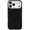 Dėklas Mercedes Silicone Vintage Logo MagSafe Apple iPhone 17 Pro Max juodos spalvos