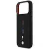 BMW M Silicon Tricolor Line MagSafe dėklas skirtas Apple iPhone 17 Pro Max juodos spalvos