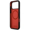 BMW M Silicon Tricolor Line MagSafe dėklas skirtas Apple iPhone 17 Pro Max juodos spalvos