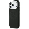 Dėklas Mercedes Silicone Vintage Logo MagSafe Apple iPhone 17 Pro juodos spalvos