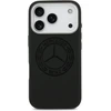 Dėklas Mercedes Silicone Vintage Logo MagSafe Apple iPhone 17 Pro juodos spalvos