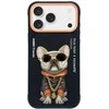Dėklas iPhone 17 Pro Nimmy Glasses Cool Dog – stilingai apsaugai su žaismingu akcentu.