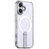 Hurtel Hybrid Armor X dėklas skirtas Apple iPhone 17 su stoveliu, suderinamas su MagSafe – skaidrus