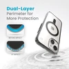 Dėklas Speck Presidio Perfect-Clear ClickLock & Magsafe do iPhone 15 / iPhone 14 / iPhone 13 (Clear / Frosted Juodas / Slate Pilkas)