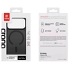 Dėklas iPhone 18 Pro / 17 Pro Crong Hybrid Matte Magnetic, juodas