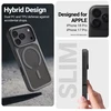 Dėklas iPhone 18 Pro / 17 Pro Crong Hybrid Matte Magnetic su MagSafe, pilkas