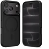 Dėklas iPhone 18 Pro / 17 Pro Crong Hybrid Matte Magnetic, juodas