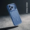 Dėklas iPhone 18 Pro / 17 Pro, mėlynas, Crong Hybrid Matte Magnetic