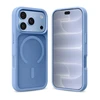 Dėklas iPhone 18 Pro / 17 Pro, mėlynas, Crong Hybrid Matte Magnetic