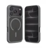 Dėklas iPhone 18 Pro Max / 17 Pro Max Crong Hybrid Matte Magnetic, pilkas