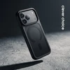 Dėklas iPhone 18 Pro Max / 17 Pro Max, juodas, Crong Hybrid Matte Magnetic