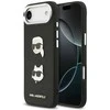 Karl Lagerfeld FW Grained Karl & Choupette Heads Pins & Logo Dėklas Apple iPhone Air juodos spalvos