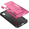Zizo Hybrid Transformer Cover - Tough dėklas skirtas Apple iPhone X with Kickstand Hot Rožinė/Juodas