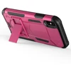 Zizo Hybrid Transformer Cover - Tough dėklas skirtas Apple iPhone X with Kickstand Hot Rožinė/Juodas