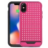 Zizo Star Diamond Hybrid dėklas skirtas Apple iPhone X Rožinė/Juodas