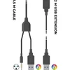 Dėklas Juodos žaidimų ausinės su mikrofonu ir RGB apšvietimu
