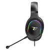Dėklas Juodos žaidimų ausinės su mikrofonu ir RGB apšvietimu