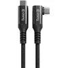 Dėklas Kampinis USB-C–USB-C laidas Crong Armor Link, 60 W, 1,5 m, juodas