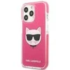 Dėklas Karl Lagerfeld Choupette galvutė iPhone 13 Pro / iPhone 13 - fuksija