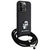 Dėklas Karl Lagerfeld Crossbody Saffiano Metal Pin Karl&Choupette na iPhone 15 Pro - nuotraukos