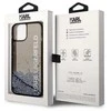 Dėklas Karl Lagerfeld Liquid Glitter Elong na iPhone 14 Plus - juodos spalvos