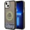 Dėklas Karl Lagerfeld Liquid Glitter RSG ant iPhone 14 Plus - juodos spalvos