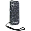 Dėklas Karl Lagerfeld KLHCP16MHZBPKCCU Apple iPhone 16 Plus 6.7″ violetinės spalvos Zebra With Cord