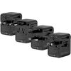 Kelioninis adapteris Crong One World 45 W, juodas