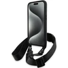 Dėklas BMW BMHCP15L23PSCCK Apple iPhone 15 Pro 6.1″ juodos spalvos hardcase M Edition Carbon Stripe & Strap