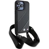 Dėklas BMW BMHCP15L23PSCCK Apple iPhone 15 Pro 6.1″ juodos spalvos hardcase M Edition Carbon Stripe & Strap