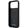 Mercedes PU Leather 3D MagSafe dėklas skirtas Apple iPhone 17 Pro Max juodos spalvos