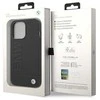 Dėklas BMW Leather Stamp Case for iPhone 14 Pro - Juodas