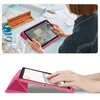 Dėklas planšetei rožinis su atrama ir pieštuko laikikliu iPad