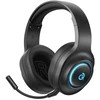 QCY V200 Pro laidinės žaidimų ausinės su 7.1 garsu ir nuimamu mikrofonu, juodos