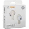 Dėklas Sbox EB-TWS05 rusvai gelsvas Bluetooth ausinės į ausį