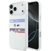 BMW M Silicon Horizontal Line MagSafe dėklas Apple iPhone 17 Pro Max baltos spalvos