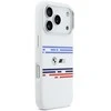 BMW M Silicon Horizontal Line MagSafe dėklas Apple iPhone 17 Pro baltos spalvos