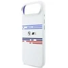 BMW M Silicon Horizontal Line MagSafe dėklas Apple iPhone Air baltos spalvos