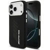 Mercedes AMG Silicone Oversize Rhombs MagSafe Dėklas skirtas Apple iPhone 17 Pro juodos spalvos