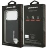 Mercedes AMG Silicone Oversize Rhombs MagSafe Dėklas skirtas Apple iPhone 17 Pro juodos spalvos