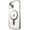 Dėklas Speck Presidio Perfect-Clear ClickLock & Magsafe do iPhone 15 / iPhone 14 / iPhone 13 (Clear / Chrome Finish / Serene Sidabrinis)